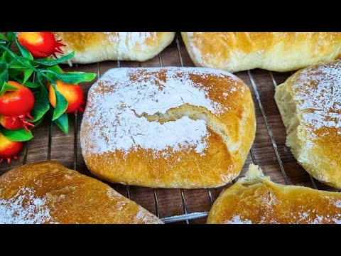 No-Knead Ciabatta-Style Italian Bread with a Golden Crust — Ready in 1 Hour