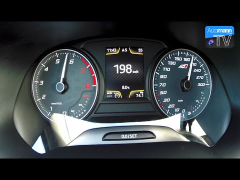 2015 SEAT Leon Cupra (280hp) - 0-200 km/h acceleration (1080p)