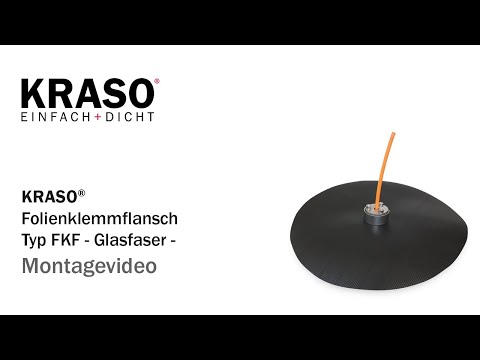 Montagevideo KRASO Folienklemmflansch Typ FKF -Glasfaser- MPA geprüft bis 1,5 bar