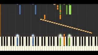 CHIMES (Hudson Mohawke) Piano Tutorial / Cover SYNTHESIA [full speed / 50% speed]