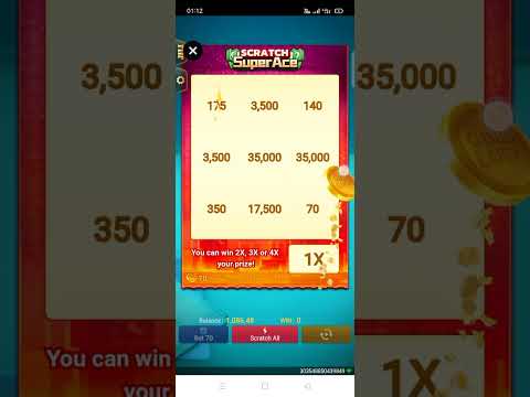 Scratch Super Ace Game Big Win 1k To 32k wining Amount Super Plus Good Game..