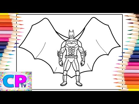 Batman with Huge Wings Coloring Pages/Superhero in Action - Coloring/Spektrem - Shine [NCS Release]
