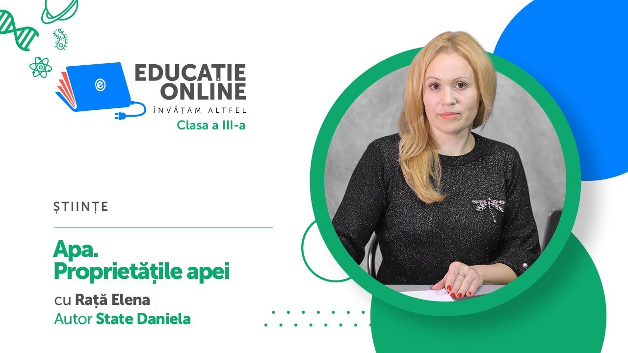 ?tiin?e, clasa a III-a, Apa. Propriet??ile apei