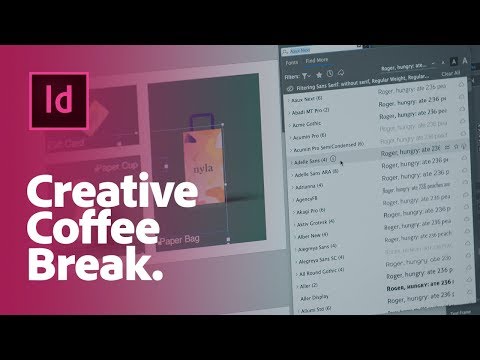 Creative Coffee Break: How to use the Content-Aware Fit tool and Adobe Fonts in InDesign I Adobe UK