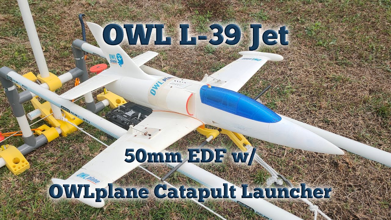 OWLplane 3D Printed Catapult Launcher with 50mm EDF OWL L 39