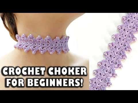 How to Crochet a Choker Necklace | Elegant & Easy Tutorial