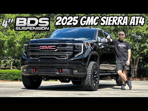 TRUCK BUILD REVEAL: 2025 GMC AT4 – BDS Lift Kit, Fuel Wheels, Nitto Tires!