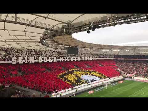 Vfb Stuttgart - Karlsruher SC Derby Choreographie 24.11.2019 Mercedes-Benz-Arena