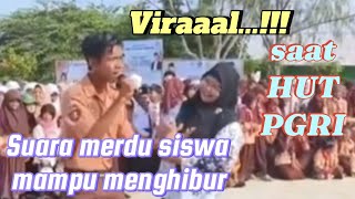 Download lagu Viral...!!! Suara Merdu Siswa menghibur semua Guru dan siswa saat HUT PGRI mp3