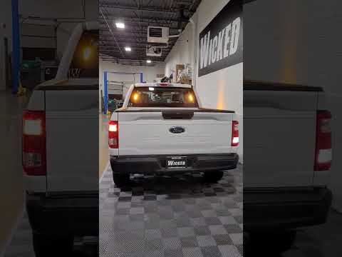 2022 F150 Amber/White Emergency Strobe Package at Wicked Warnings