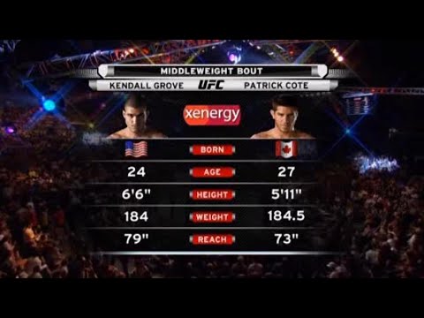 Patrick Cote vs Kendall Grove full fight