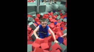 Everyone taking a turn on the trapeze