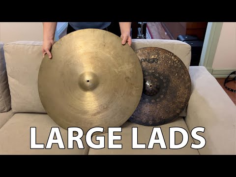 The biggest cymbals I could find.