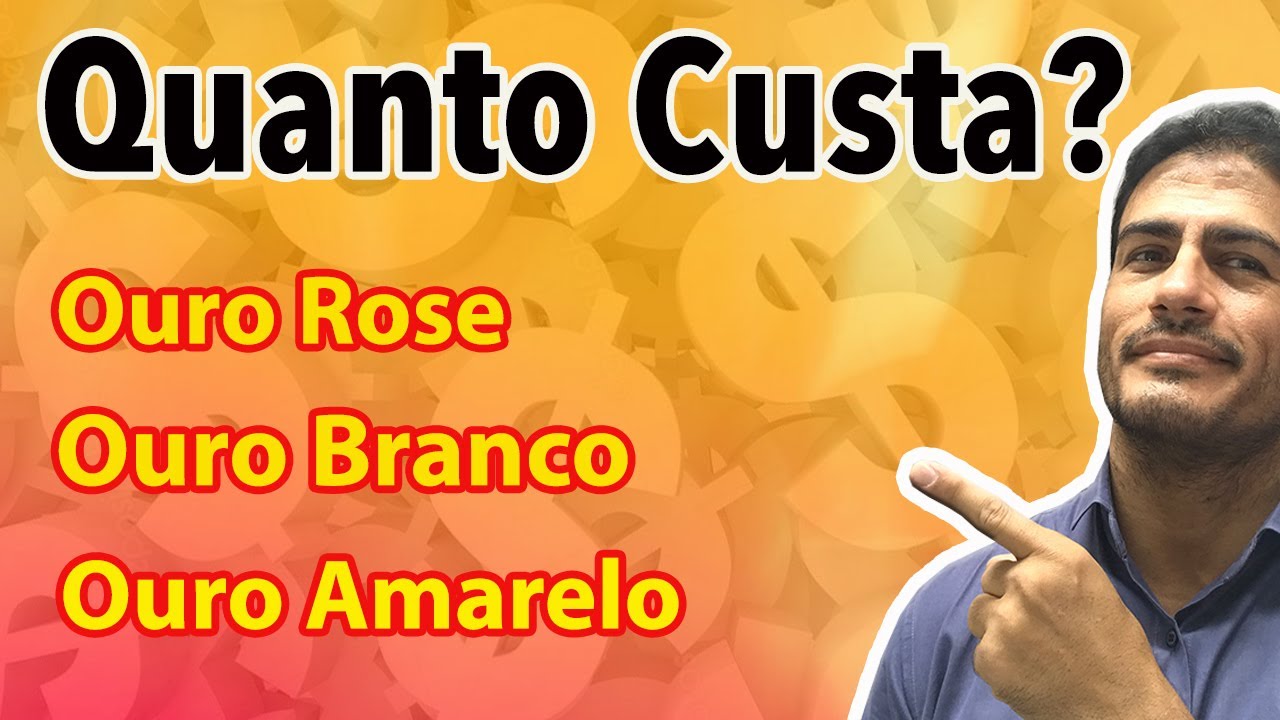 Diferença de preços entre Ouro Branco, Amarelo e Rose