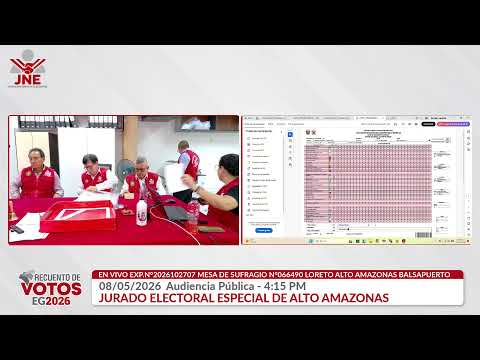 EN VIVO 08/05/2026 4:15 PM AUDIENCIA PUBLICA JEE ALTO AMAZONAS