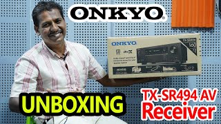 ONKYO TX SR494 7 2 Channel AV Receiver Unboxing CONTACT 9842183605 VELS TV