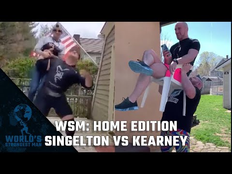 World's Strongest Man: Home Edition - Episode 1 - Rob Kearney vs. Evan Singleton Overhead
