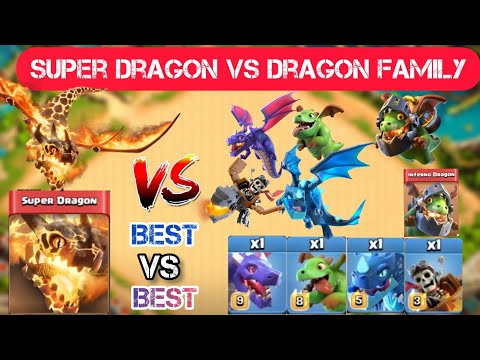 Super Dragon vs The Dragon Family. @ClashOfClans . Clashood