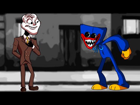 Giant Battle! Happy but MR TROLOLO AND HUGGY WUGGY SINGS IT!! Friday Night Funkin’