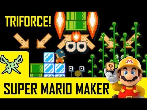 Choose Your Triforce - Super Mario Maker Wii U - Creative Zelda Themed Mario Maker Level