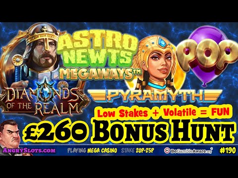 Low Stakes Volatile Slots BONUS HUNT - Pyramyth, Baron Bloodmore, Wild Hammer Megaways & more