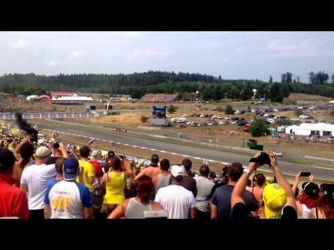MotoGP Brno 2015 1st lap view from C Stand
