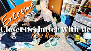 2023 EXTREME KIDS CLOSET DECLUTTER ORGANIZE AND CLEAN WITH ME!