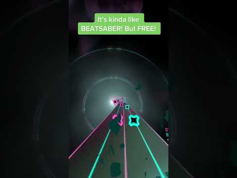 FREE GAME ON THE QUEST 2! It’s like BEATSABER but FREE! #quest2 #oculusquest2 #shorts