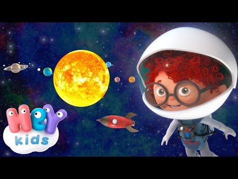 El espacio exterior 🚀🪐 | Canción de viajes espaciales para niños | HeyKids - Canciones infantiles