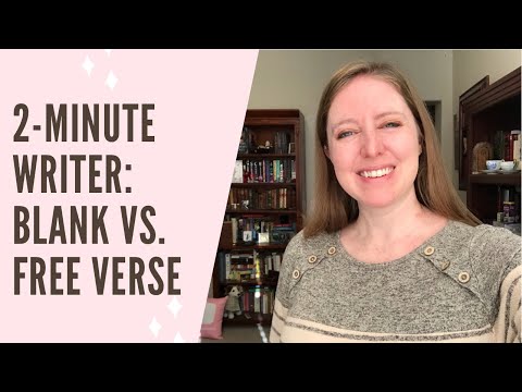 2-Minute Writer: Blank Verse & Free Verse