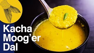 Kacha Moong Dal Recipe-Quick & Easy Bengali Dal Recipe for the Hot Summers