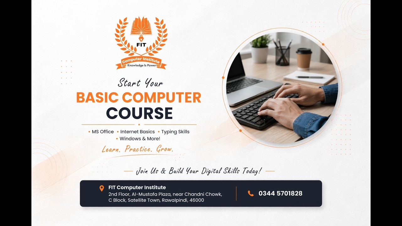 Basic Computer Course In Rawalpindi And Islamabad
