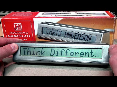 The 8-Bit Nametag - Brookstone Programmable Nameplate