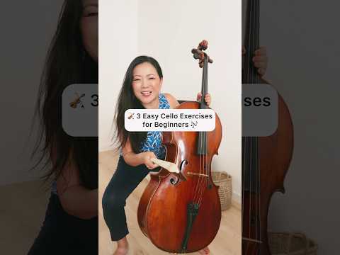 🎻 3 Easy Cello Exercises for Beginners 🎶 #cellotutorial  #learncello
