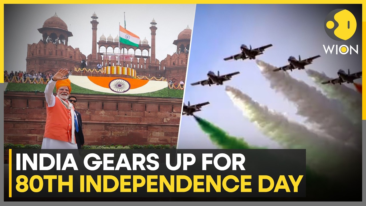 India's 80th Independence Day Preparation: Full Dress Rehearsal At Red Fort In Delhi | WION News