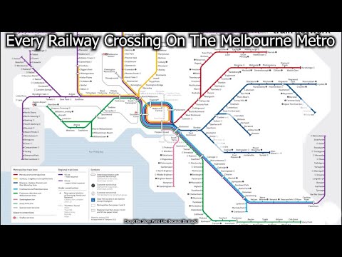 Every Railway Crossing On Melbourne Metro