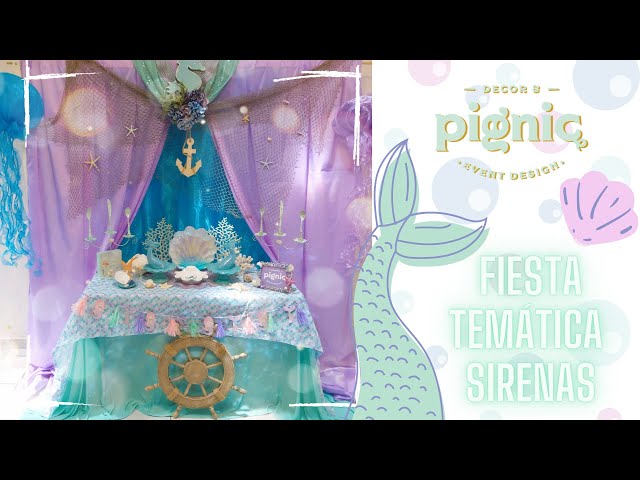 Vídeo relacionado con BelleVive Pack de 2 Manteles de Sirena, Manteles Láser con Motivo de Sirena para Fiestas de Cumpleaños de Niñas, Manteles Reutilizables con Diseño Oceánico, 137 x 274 cm