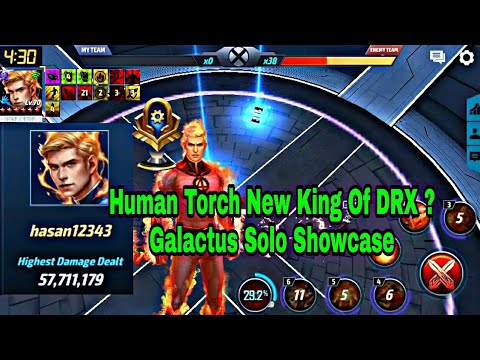 Human Torch New King Of DRX | Galactus Solo Showcase - Marvel Future Fight