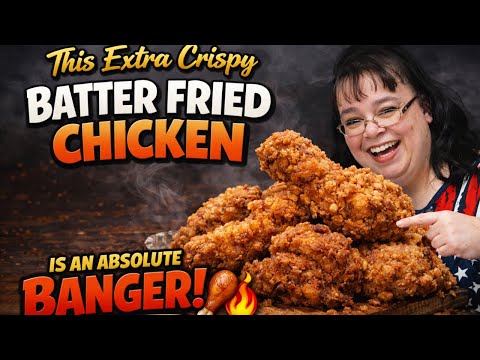 This Extra Crispy Batter Fried Chicken Is an Absolute BANGER 🍗🔥