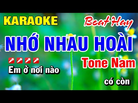 Karaoke Nhớ Nhau Hoài Tone Nam (Beat Mới) Nhạc Sống 2025 | Hoài Phong Organ