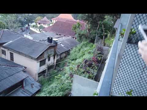 Kandy Sri Lanka - Monkeys on the hotel balcony