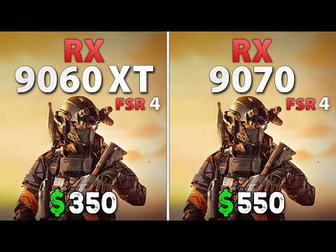 RX 9060 XT vs RX 9070 - FSR 4 | Test in 11 Games, 1440p
