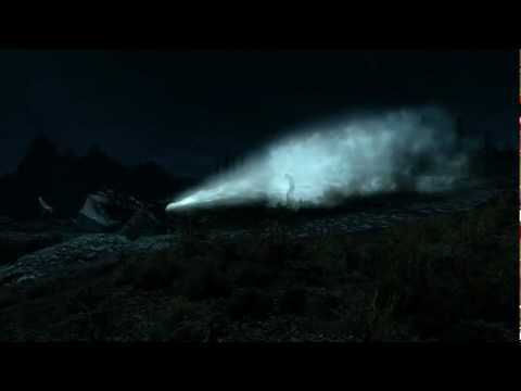 Skyrim: Epic Battle with Dragon VS Giant!! [HD]