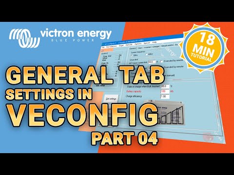Victron VEConfig - General Settings Tab Tutorial [UPDATED 2024]