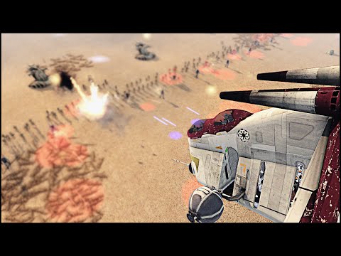CLONE AIR LANDING REINFORCEMENTS - Star Wars: Galaxy at War Mod Gameplay