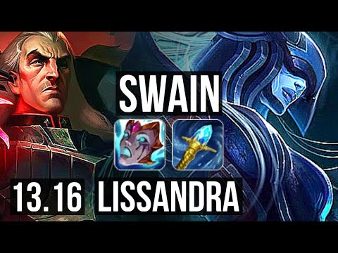 SWAIN vs LISSANDRA (MID) | 9/0/11, 1000+ games, 1.5M mastery, Legendary | NA Master | 13.16