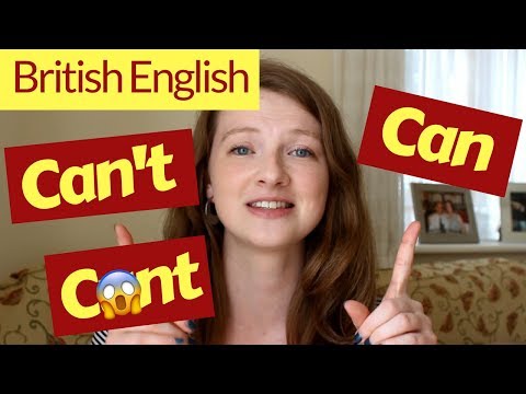 Part of a video titled How to Pronounce CAN and CAN'T in BRITISH ENGLISH - YouTube