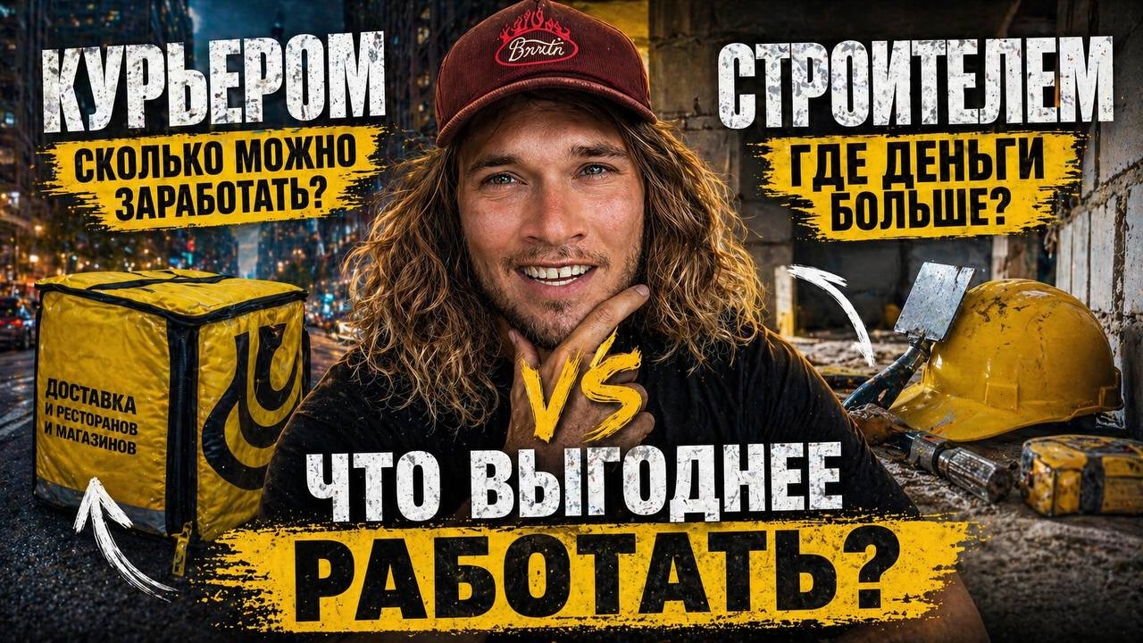 Что прибыльней  Курьерка или стройка? Где работать больше платят?