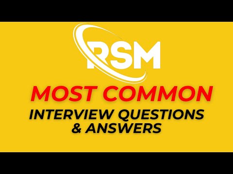 RSM Interview Questions and Answers for 2025