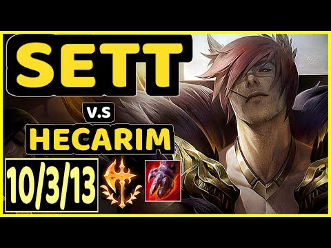 LICORICE (SETT) vs HECARIM - 10/3/13 KDA TOP GAMEPLAY - NA Ranked DIAMOND